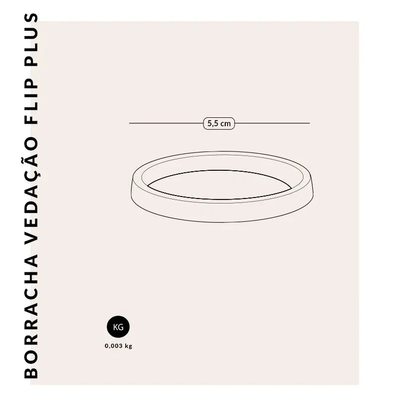 Borracha Vedação Tampa FlipPlus