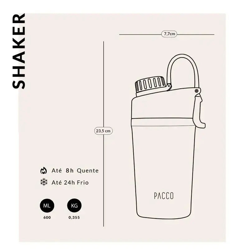 Copo Térmico Shaker 600ml