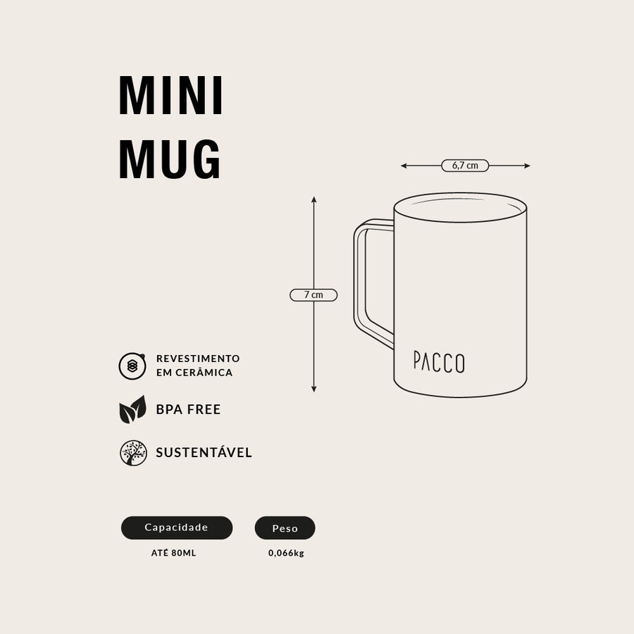 Caneca Mini Mug 80ml