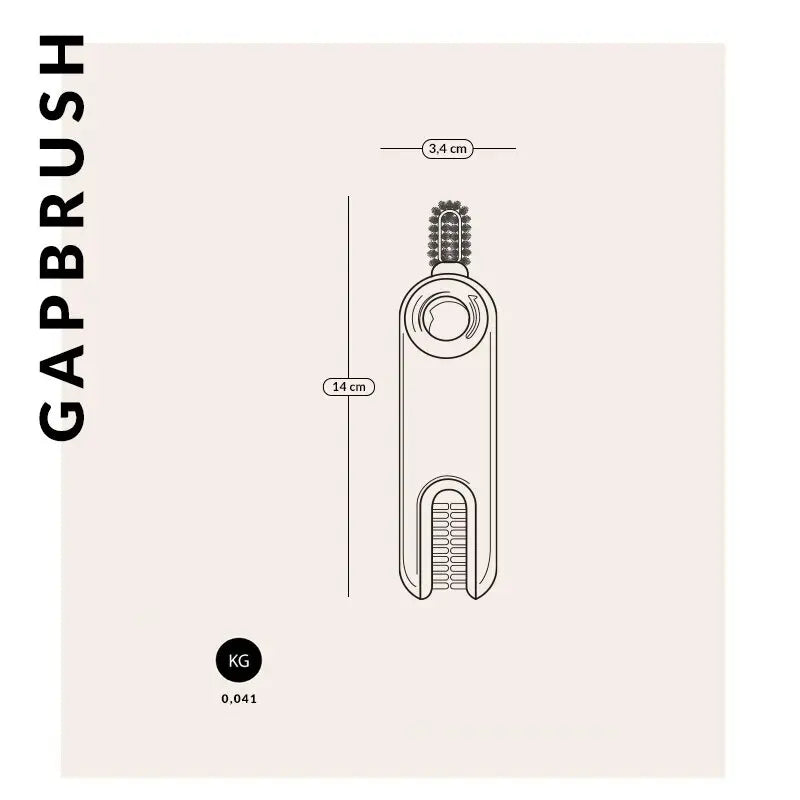 Escova GapBrush 3 em 1