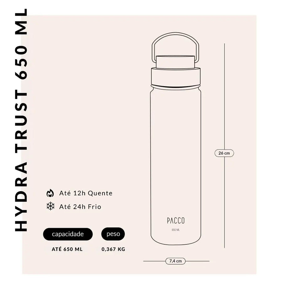 Garrafa Térmica Hydra Trust 650ml