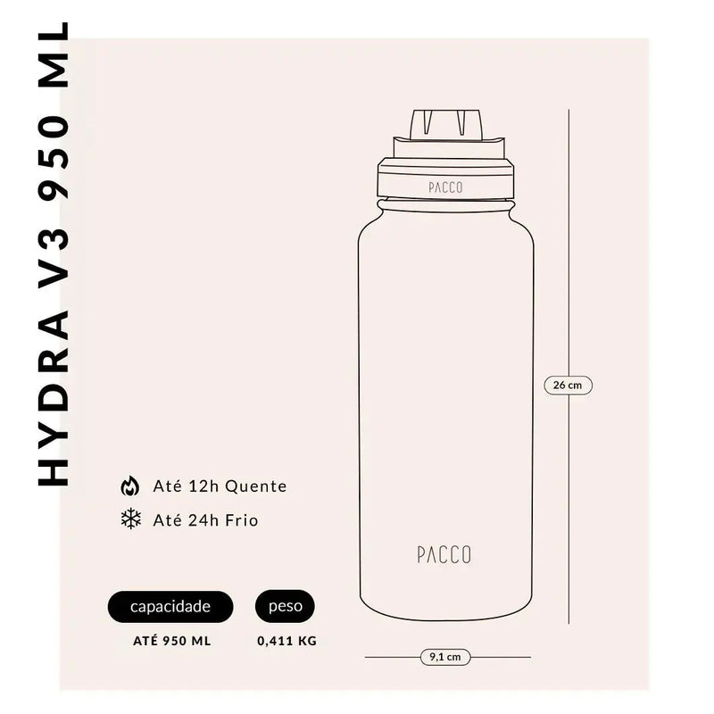 Garrafa Térmica Hydra V3 950ml | PURETASTE ®