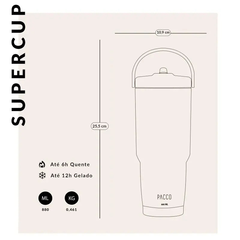 Copo Térmico SuperCup 880ml