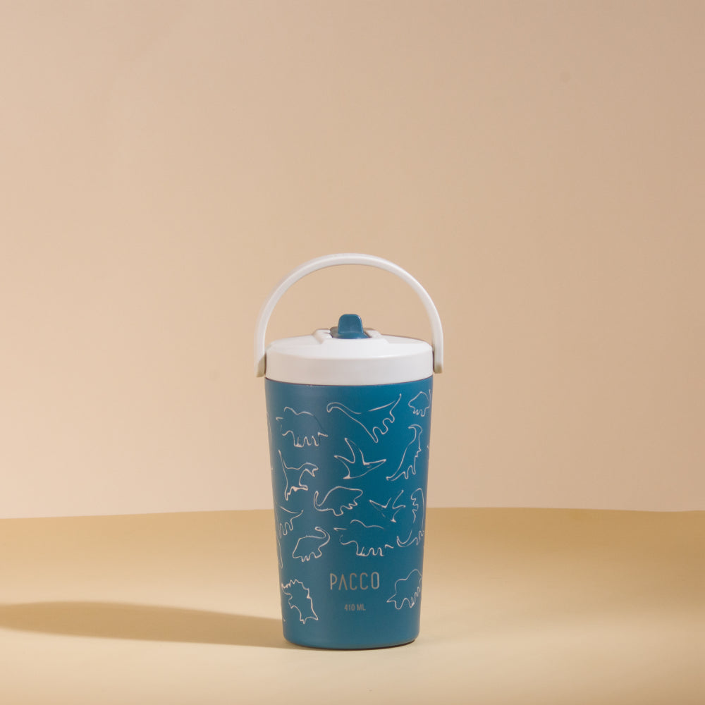 Copo Térmico SuperCup Mini Estampado com Canudo 410ml