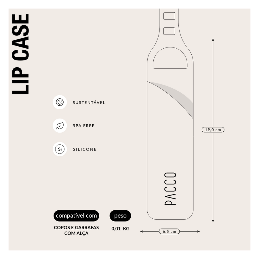 Lip Case Porta-Gloss de Silicone