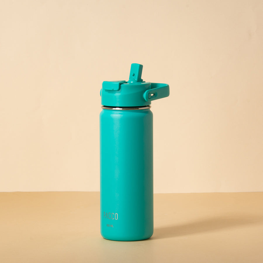 Hydra Duo - Garrafa Térmica Hydra V2 Turquesa 500ml e Tampa Duo Turquesa