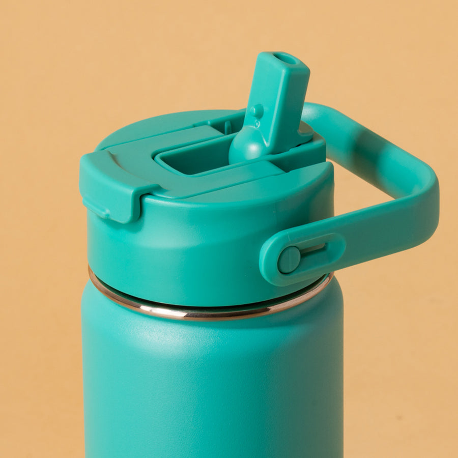 Hydra Duo - Garrafa Térmica Hydra V2 Turquesa 500ml e Tampa Duo Turquesa