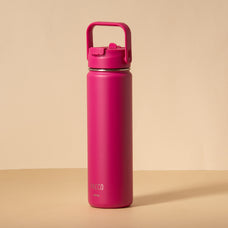 Hydra Duo - Garrafa Térmica Hydra V2 Fúcsia 650ml e Tampa Duo Fúcsia