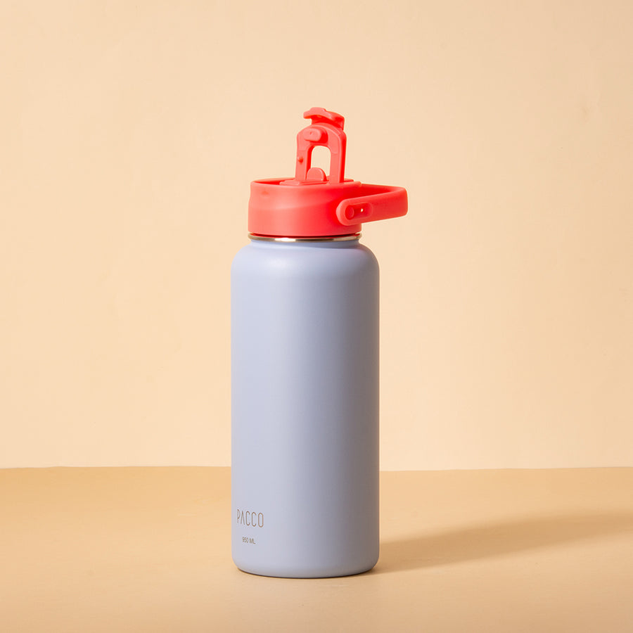 Hydra Duo - Garrafa Térmica Hydra V2 Lavanda 950ml e Tampa Duo Lovely Coral