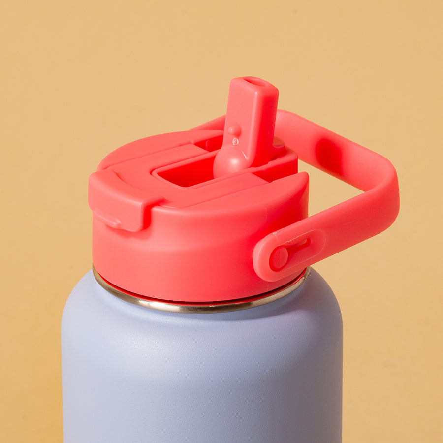 Hydra Duo - Garrafa Térmica Hydra V2 Lavanda 950ml e Tampa Duo Lovely Coral