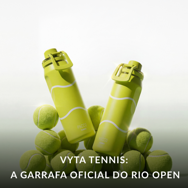 VYTA Tennis PACCO: a Garrafa Oficial do Rio Open 2026