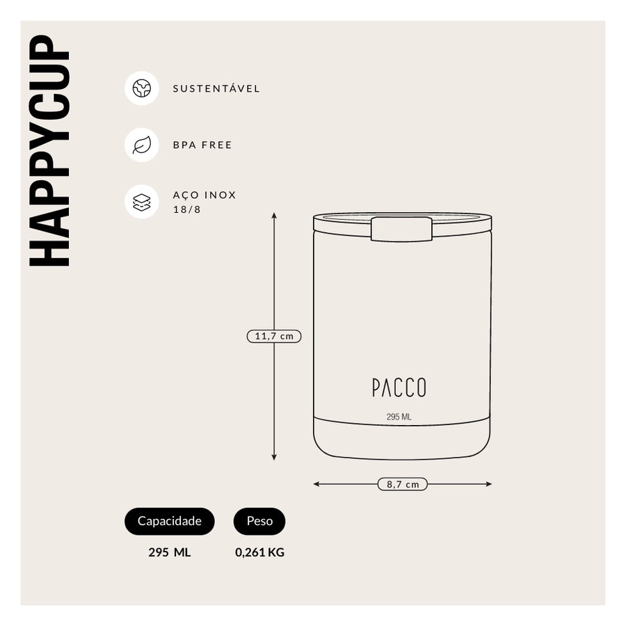 Copo Térmico HappyCup 295ml