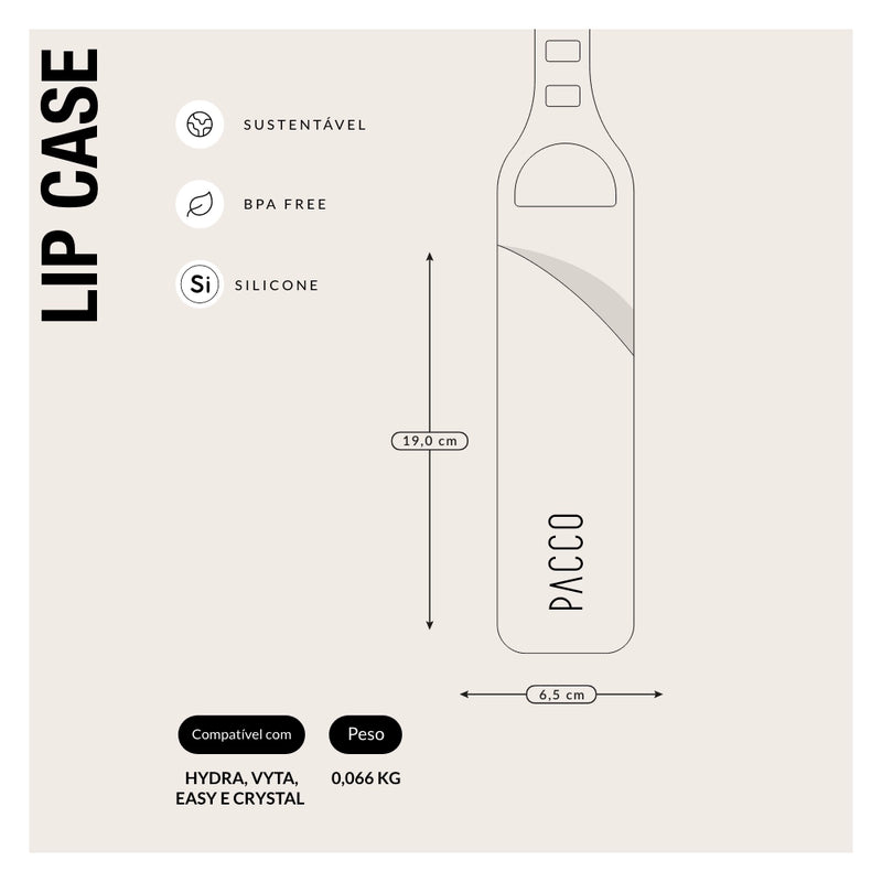 Lip Case Porta-Gloss de Silicone