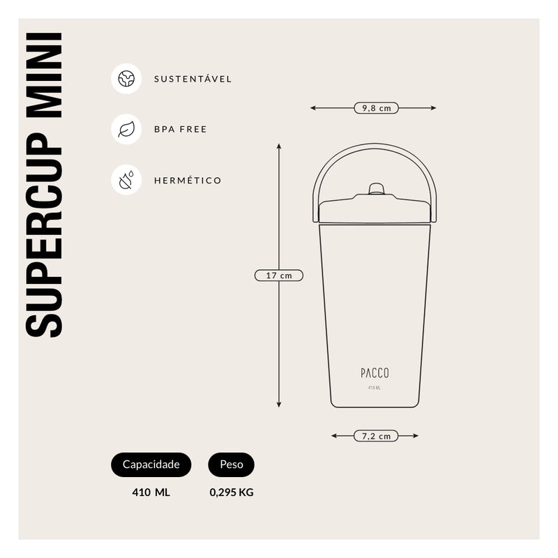 Copo Térmico SuperCup Mini Estampado 410ml