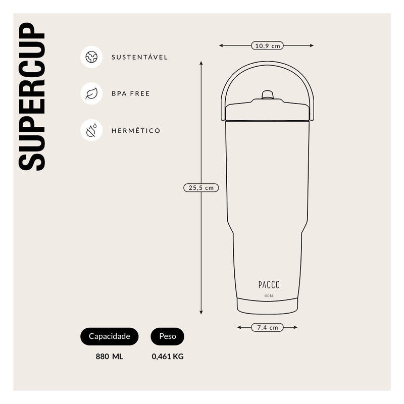Copo Térmico SuperCup 880ml