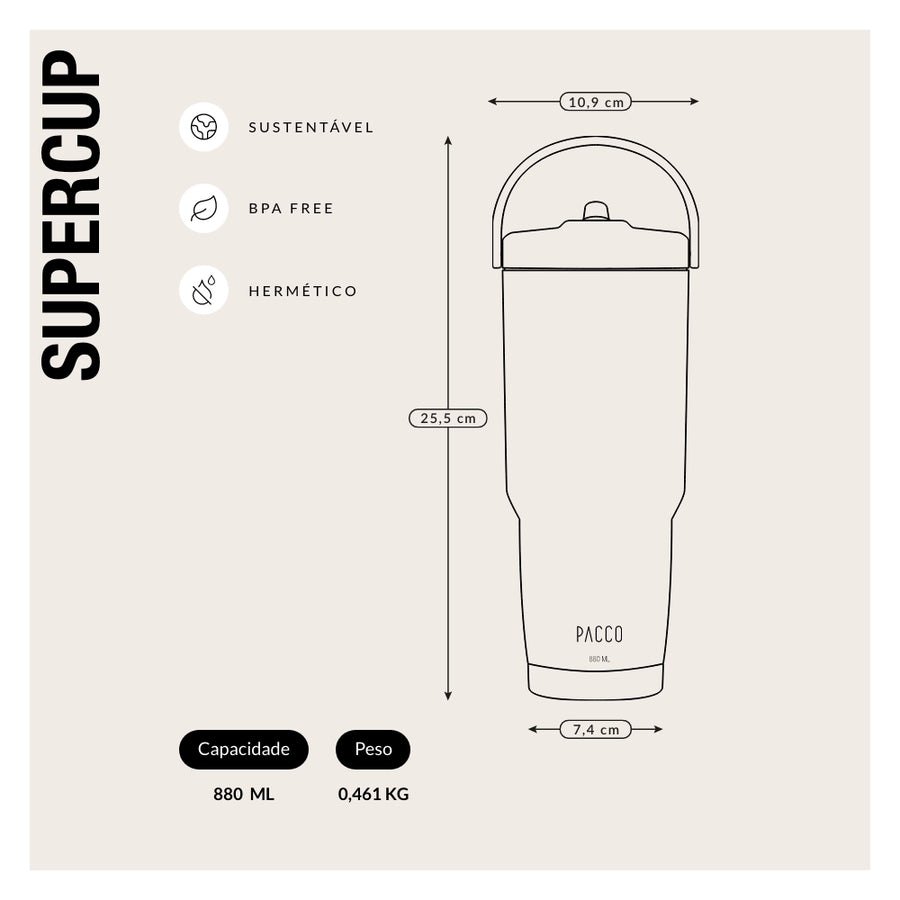 Copo Térmico SuperCup 880ml