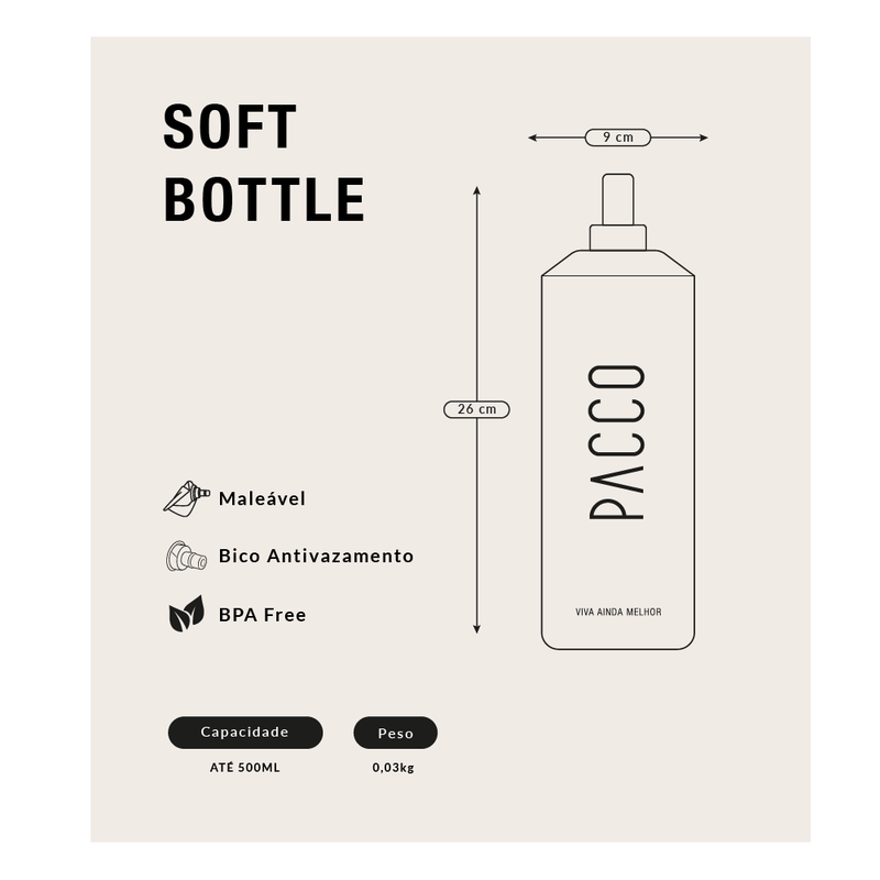 Garrafa Soft Bottle 500ml
