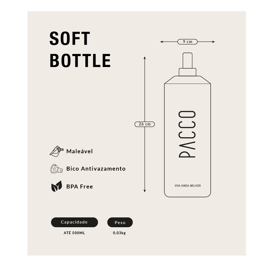 Garrafa Soft Bottle 500ml