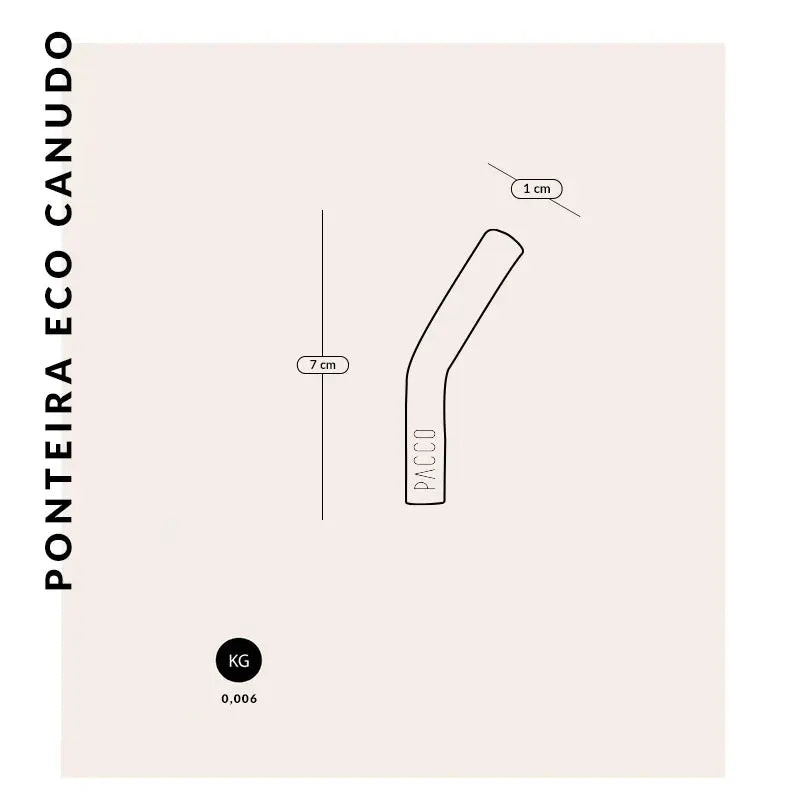 Ponteira de Silicone Eco Canudo