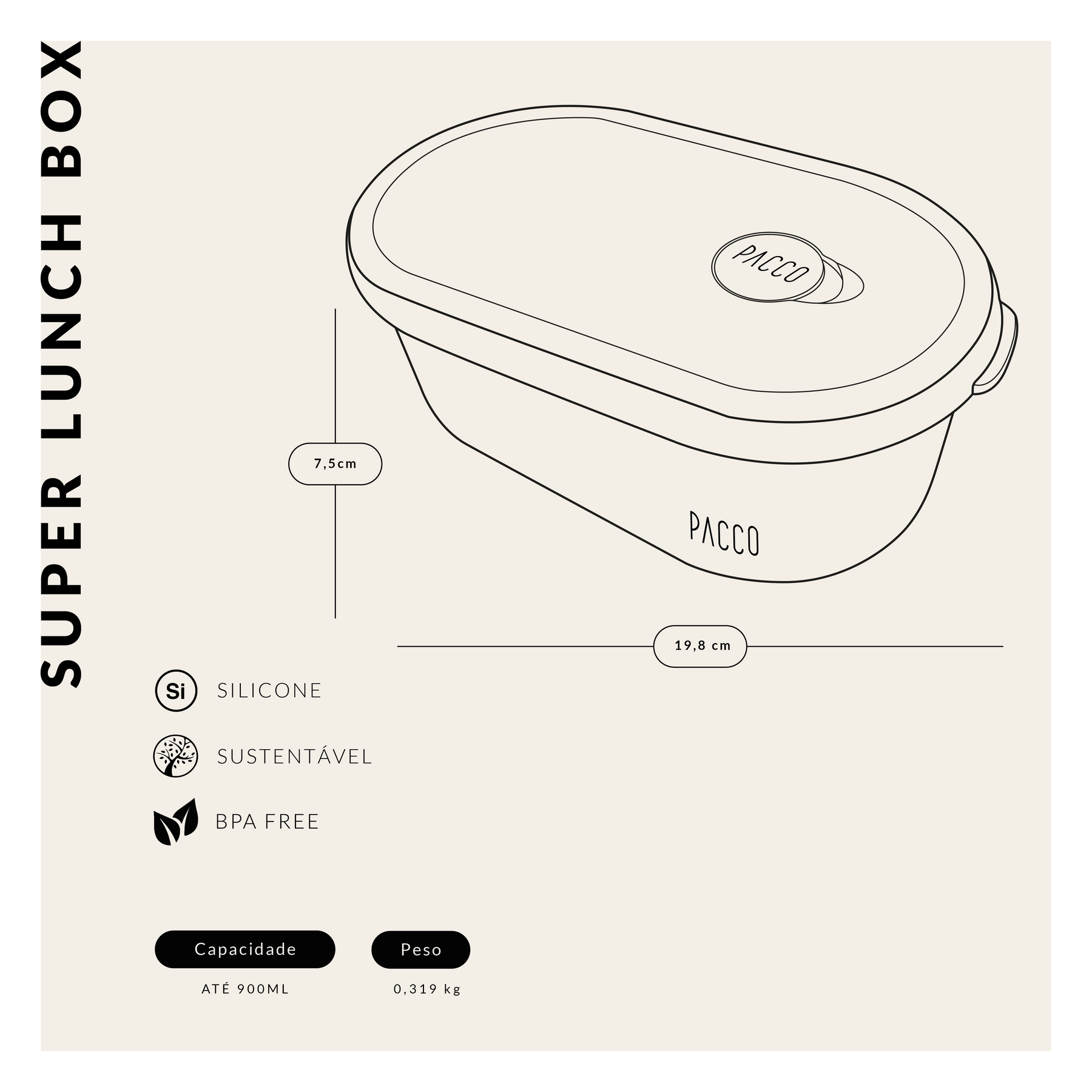 Super Lunch Box 900ml