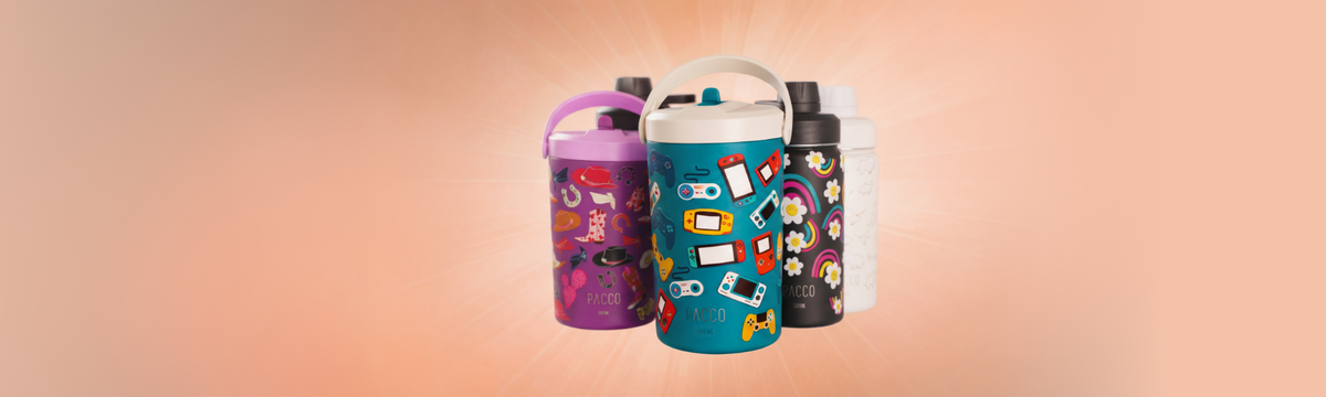 Linha KIDS PACCO: Garrafas e Copos Térmicos Infantis