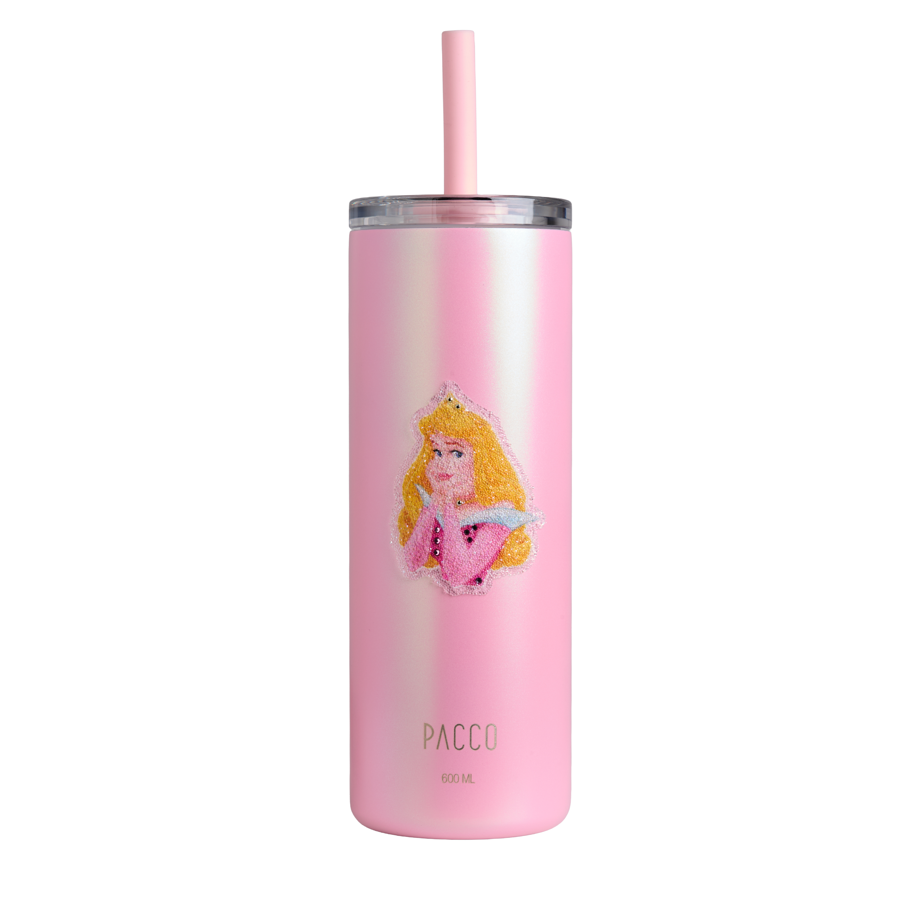 Copo Térmico Slim Cup com Canudo Disney Swarovski