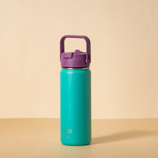 Hydra Duo - Garrafa Térmica Hydra V2 Turquesa 500ml e Tampa Duo Uva