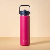 Hydra Duo - Garrafa Térmica Hydra V2 Fúcsia 650ml e Tampa Duo Marinho