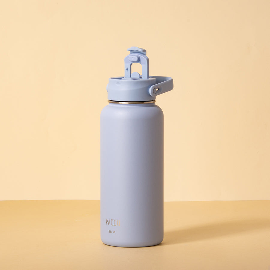 Hydra Duo - Garrafa Térmica Hydra V2 Lavanda 950ml e Tampa Duo Lavanda