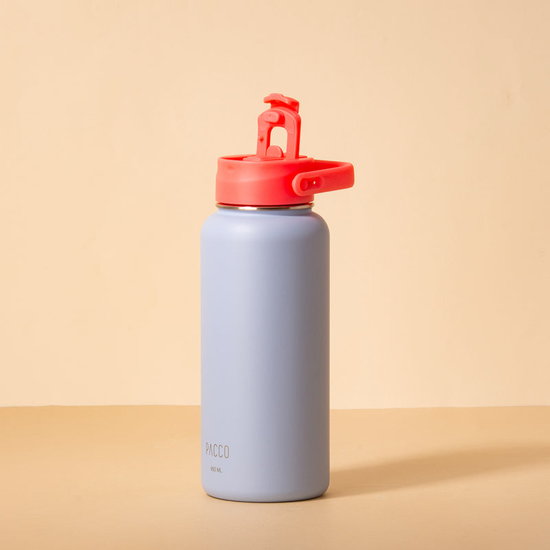 Hydra Duo - Garrafa Térmica Hydra V2 Lavanda 950ml e Tampa Duo Lovely Coral