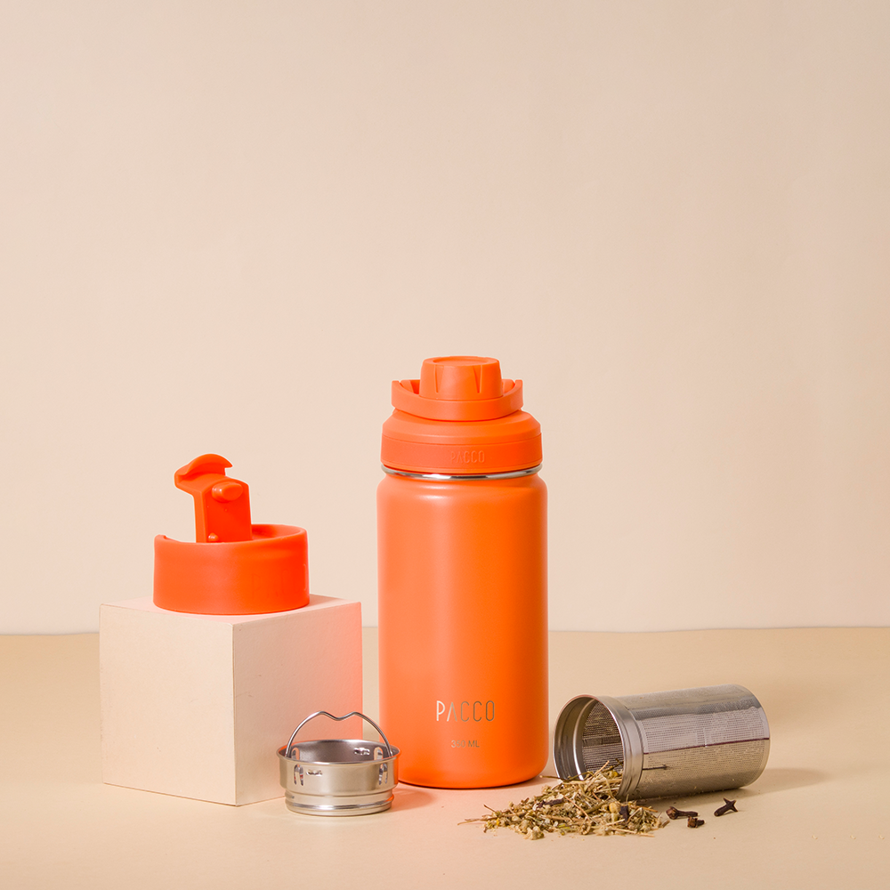 Tumbler - Hydra 350ml + Kit infusor Orange