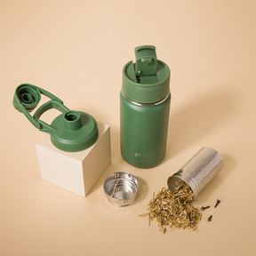 Tumbler - Hydra 350ml + Kit infusor Verde Militar