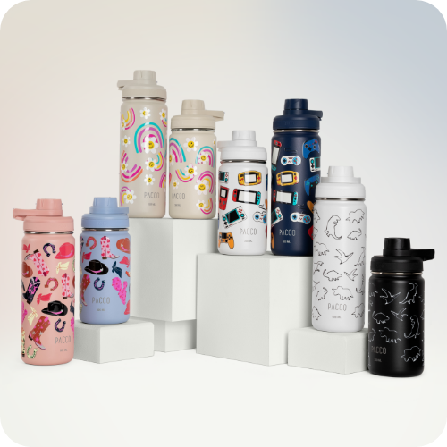 Linha KIDS PACCO: Garrafas e Copos Térmicos Infantis