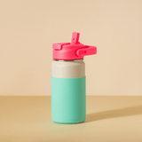 Kit Garrafa Térmica Hydra V2 Creme com Tampa Duo e Capa Regular