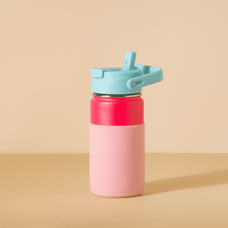 Kit Garrafa Térmica Hydra V3 350ml PURETASTE® Cereja com Tampa Duo e Capa Regular