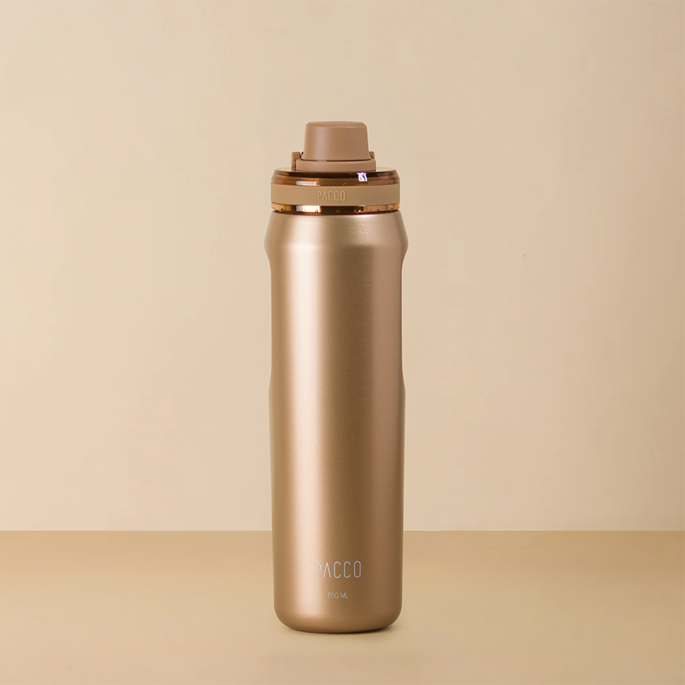 Garrafa Térmica Premium Vyta Gold Series 650ml